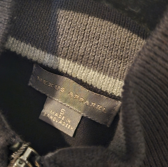Nexus Zip-Up Knit Longsleeved Athletic Sweater (NWT) - Picture 4 of 6
